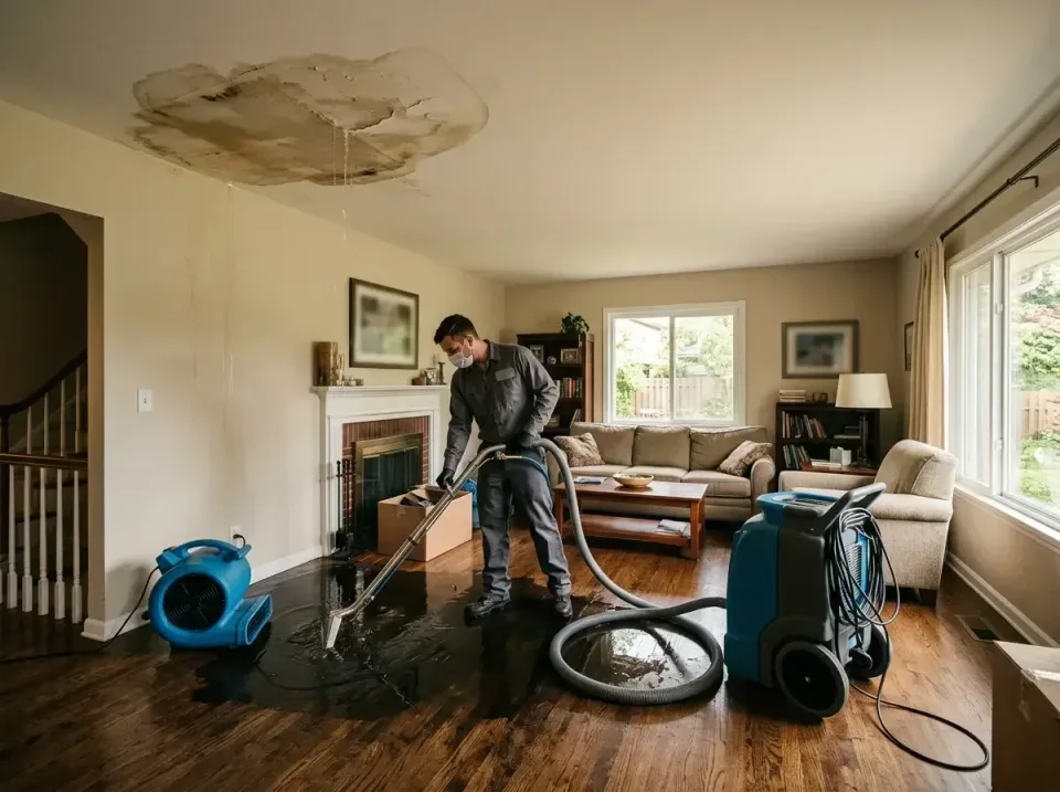 attic-pipe-burst-ceiling-drip-008 — frequently asked questions, Water Damage Restoration & Carpet Care in St. Louis, MO